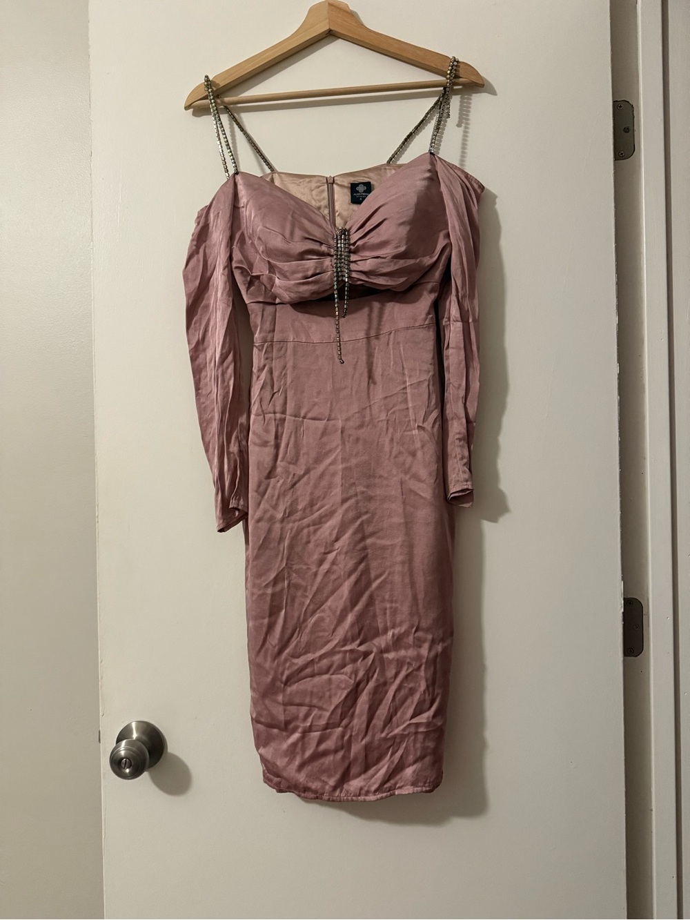 Alhambra Stretch Bodycon Cold Shoulder Keyhole Dress